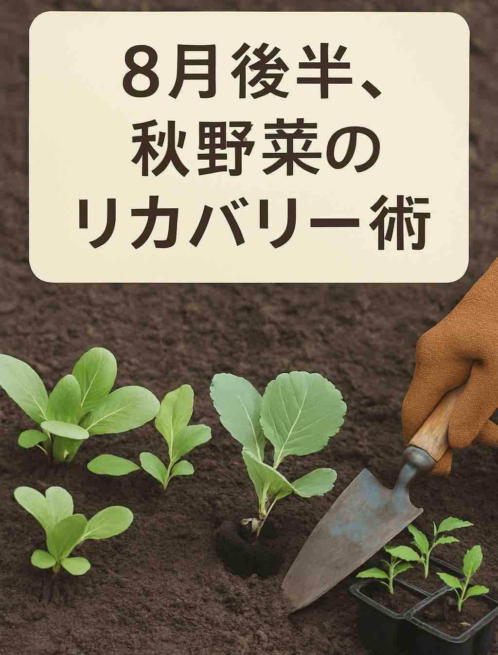 秋野菜のリカバリー術