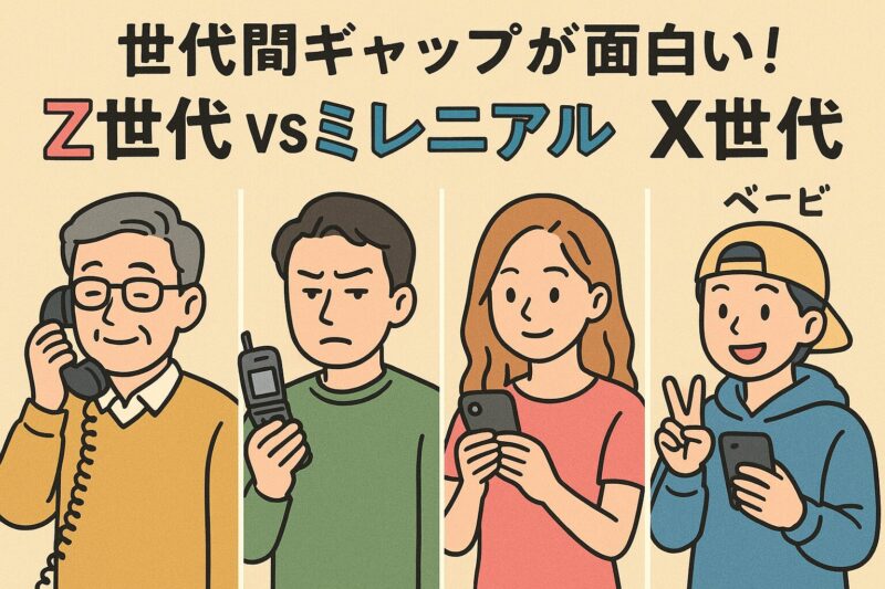 世代間ギャップが面白い!Z世代・ミレニアル・X世代・ベビーブーム世代の違いあるある | 北海道 家庭菜園 小さな裏庭の物語