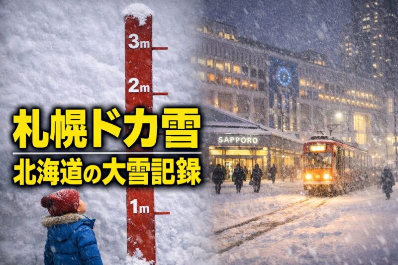 札幌で今季最多のドカ雪|北海道の記録的大雪と最深積雪324cmの現実 | 北海道 家庭菜園 小さな裏庭の物語
