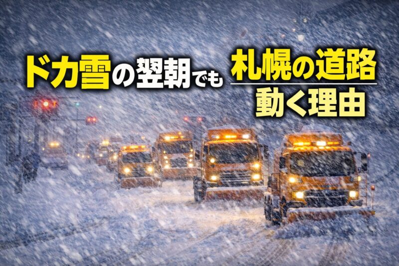 札幌の道路の除雪