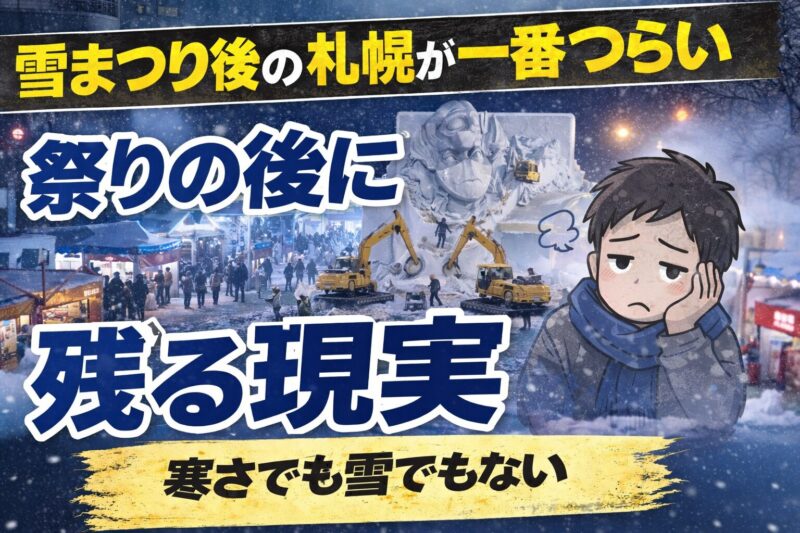 祭りの後の現実