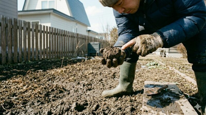 土の状態チェック