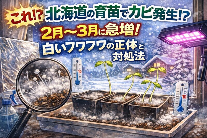 育苗でカビ発生