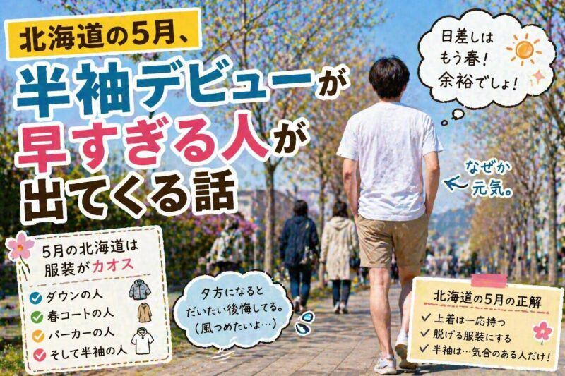 半袖デビュー